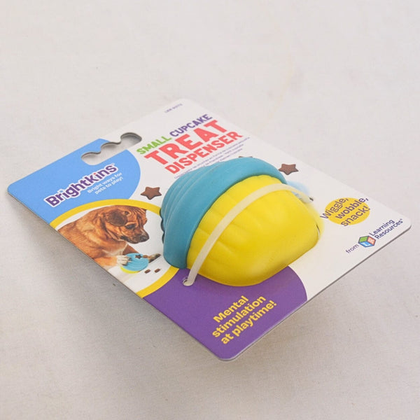 BRIGHTKINS Small Cupcake Treat Dispenser Dog Toy 