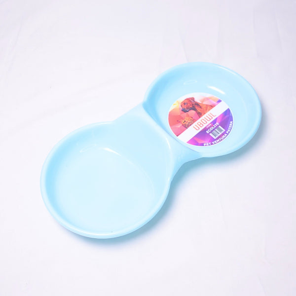 UBOWL UB2 Tempat Makan Hewan Pet Bowl Ecolite Double Blue