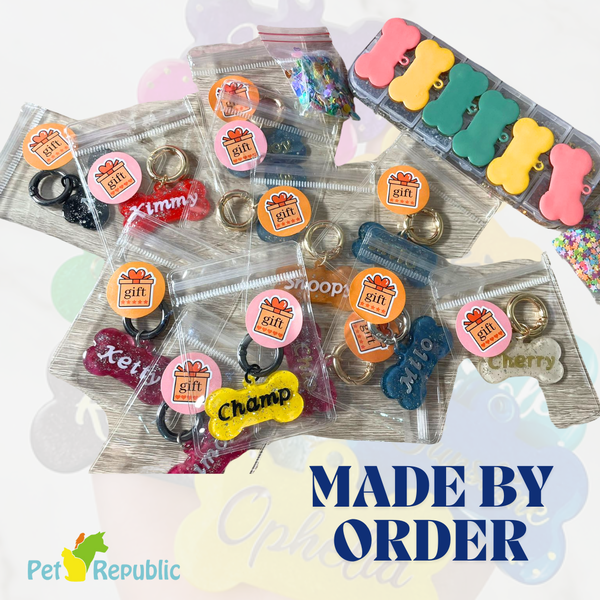 Custom Nama Anjing Kucing Personalized Pet Name Tag Small