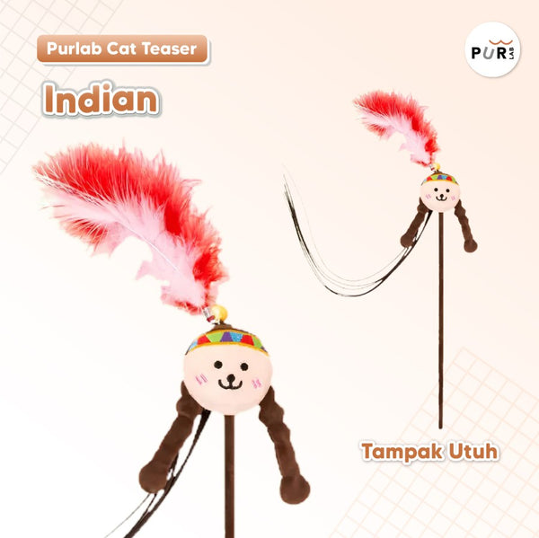 PURLAB Mainan Kucing Cat Toy Indian Teaser