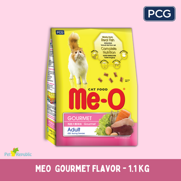 MEO Makanan Kucing Dry Cat Food Dry Gourmet Flavor 1.1kg