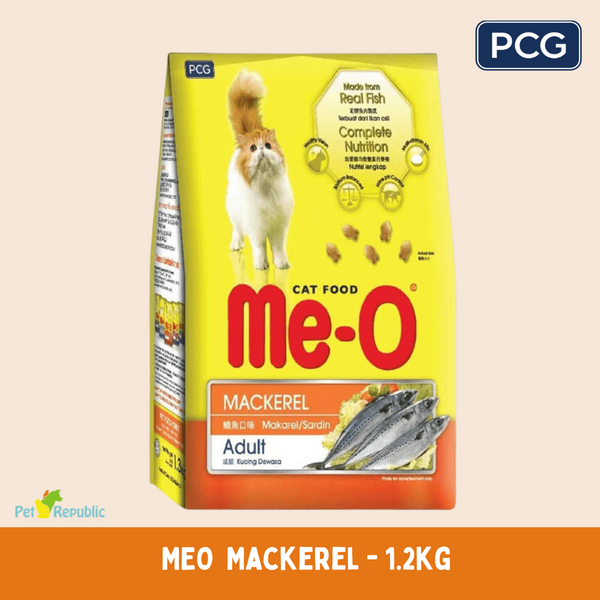 MEO Makanan Kucing Dry Cat Food Dry Mackerel Flavor 1.2kg