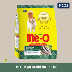 MEO Makanan Kucing Dry Cat Food Dry Nusantara Ikan Bandeng 1.1kg