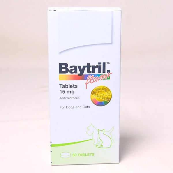 BAYER Obat Antibiotik Baytril Flavour Tablet 1pcs Pet Medicated Care Elanco 