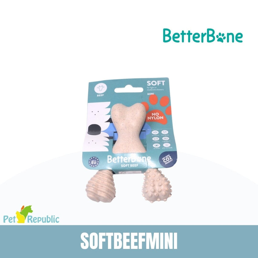 BETTERBONE Mainan Anjing Soft Mini Beef Dog Toy BetterBone 