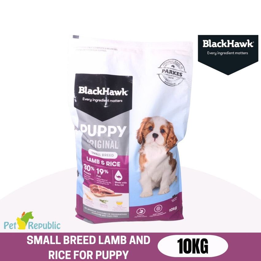 BLACKHAWK Makanan Anakan Anjing Puppy Food Small breed Lamb And Rice 10kg Dog Dry Food Blackhawk 