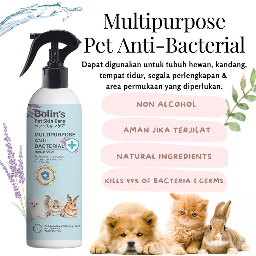 Bolin's Pet Disinfectant Non Alcohol Disinfektan Anjing Kucing Kelinci no type Bolin's 