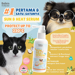 Bolin's Pet Skincare Sun and Heat Serum Natural Organik Anjing dan Kucing no type Bolin's 