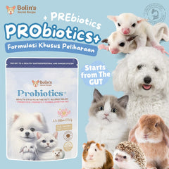 Bolin's Secret Recipe Probiotics+ 30gr Prebiotic Obat Mencret Obat Diare Anjing Kucing Sugar Glider no type Bolin's 