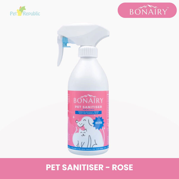 BONAIRY Pet Sanitizer For All Pets Rose 400ml Grooming Pet Care Bonairy 