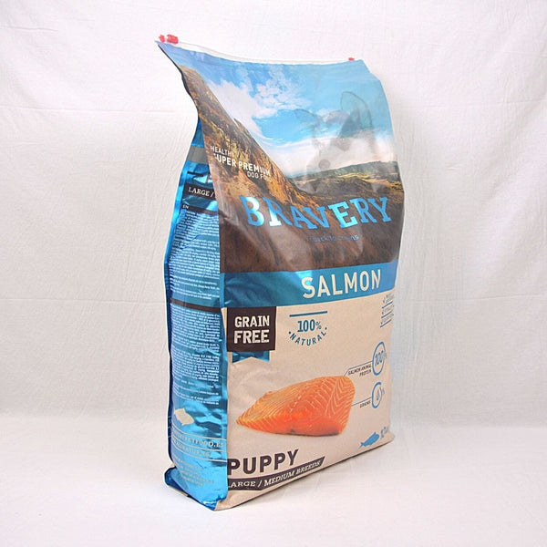 BRAVERY Puppy Medium Large Salmon 12kg Dog Dry Food Bravery 