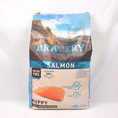 BRAVERY Puppy Medium Large Salmon 12kg Dog Dry Food Bravery 