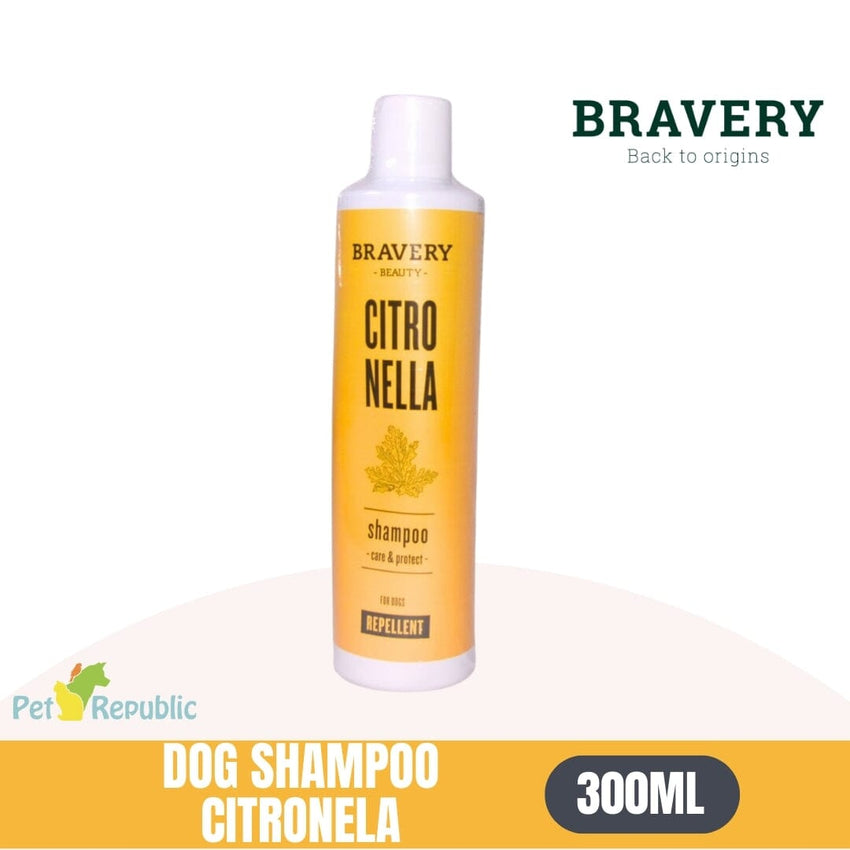 BRAVERY Shampoo Anjing Dog Shampoo Repellent Citronella 300ml Pet Shampoo & Conditioner Bravery 