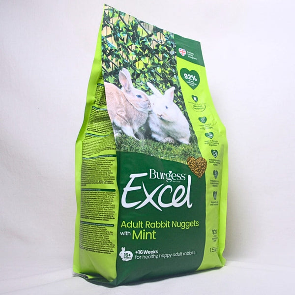 BURGESS Excel Rabbit Adult Rabbit Nuggets With Mint 1,5kg no type Burgess 