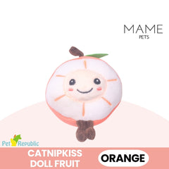 CATNIPKISS Doll Mainan Kucing Fruit Cat Toy Mame Orange 