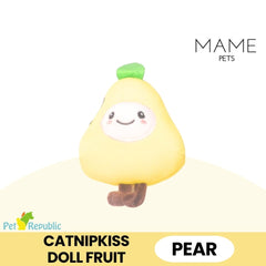 CATNIPKISS Doll Mainan Kucing Fruit Cat Toy Mame Pear 