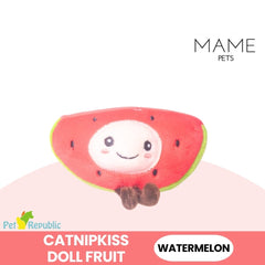 CATNIPKISS Doll Mainan Kucing Fruit Cat Toy Mame Watermelon 