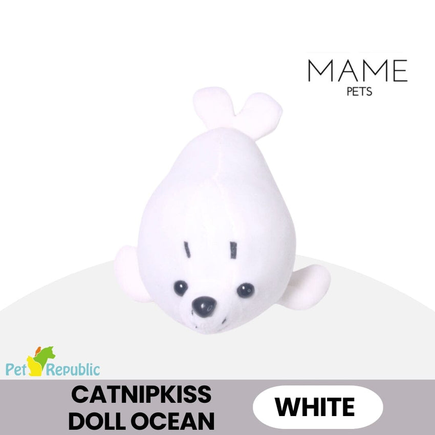 CATNIPKISS Doll Mainan Kucing Ocean Cat Toys Mame White 