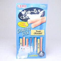 CIAO CS123 Churutto Stick Katsuo Formula 4pcs Cat Snack Ciao 