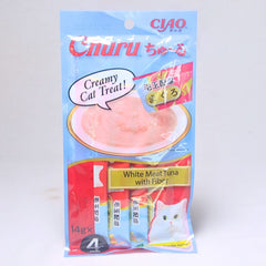 CIAO SC101 Cat Liquid Snack Tuna with Fiber 4pcs Cat Snack CIAO 