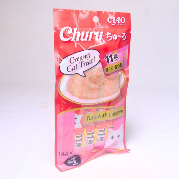 CIAO SC74 Cat Liquid Tuna with Collagen 4pcs Cat Snack Ciao 