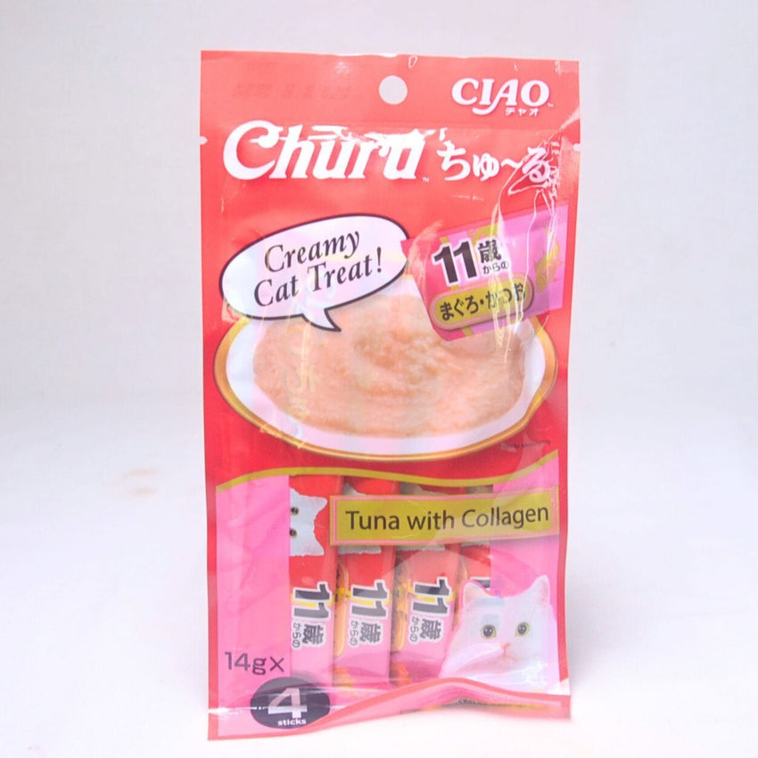 CIAO SC74 Cat Liquid Tuna with Collagen 4pcs Cat Snack Ciao 