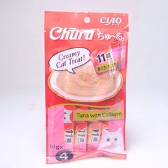 CIAO SC74 Cat Liquid Tuna with Collagen 4pcs Cat Snack Ciao 