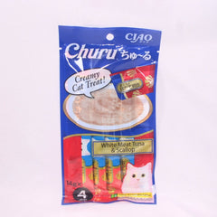 CIAO SC77 Snack Kucing Cat Snack Liquid White Meat And Scallop 4pcs Cat Snack CIAO 