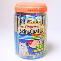 CIAO USA657 Skin And Coat Variety 50pcs Cat Snack Ciao 