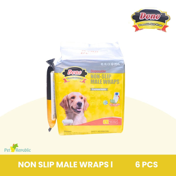 DONO Disposable Non Slip Male Wraps Large Dog Sanitation Dono 