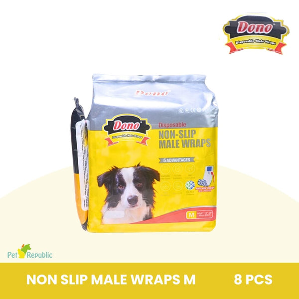 DONO Disposable Non Slip Male Wraps Medium no type Pet Republic 