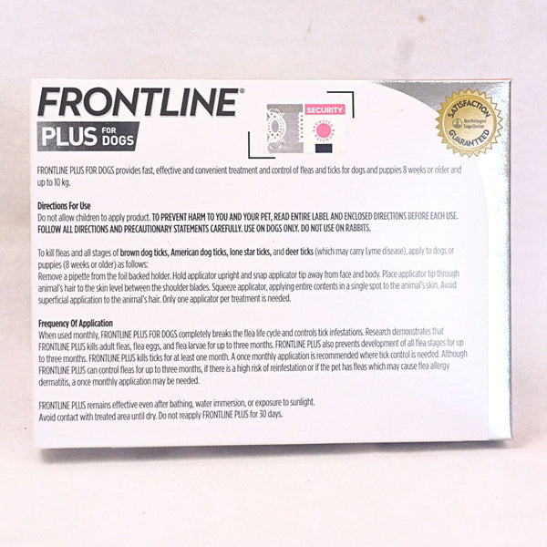 FRONTLINE Plus Obat Kutu Anjing for Small Dog ( 0-10kg) 1pcs Grooming Medicated Care Frontline 