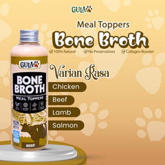 GULAPAWS Makanan Anjing Kucing Beef Bone Broth 250ml Frozen Food Tidak ada merek 