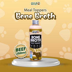 GULAPAWS Makanan Anjing Kucing Beef Bone Broth 250ml Frozen Food Tidak ada merek 