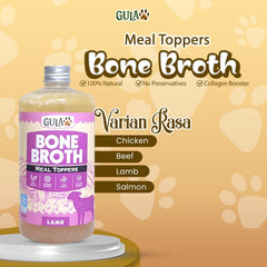 GULAPAWS Makanan Anjing Kucing Lamb Bone Broth 500ml Frozen Food Tidak ada merek 