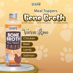 GULAPAWS Makanan Anjing Kucing Topper Chicken Bone Broth 250ml Frozen Food Tidak ada merek 