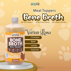 GULAPAWS Makanan Anjing Kucing Topper Chicken Bone Broth 500ml frozen food Tidak ada merek 