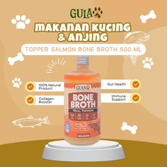 GULAPAWS Makanan Anjing Kucing Topper Salmon Bone Broth 500ml frozen food NoBrand 