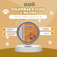 GULAPAWS Obat Jamur Anjing Kucing Cocoa Honey Balm 20ml Grooming Medicated Care Tidak ada merek 