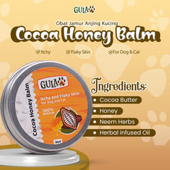 GULAPAWS Obat Jamur Anjing Kucing Cocoa Honey Balm 30ml Grooming Medicated Care Tidak ada merek 