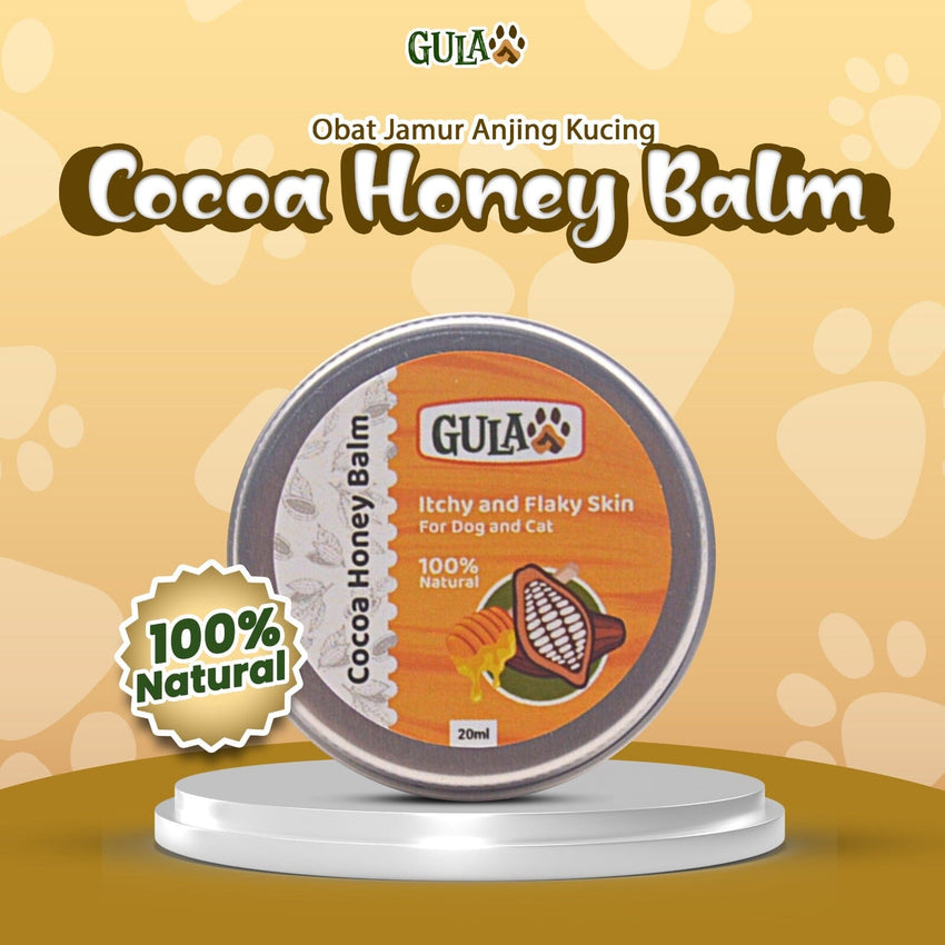 GULAPAWS Obat Jamur Anjing Kucing Cocoa Honey Balm 30ml Grooming Medicated Care Tidak ada merek 