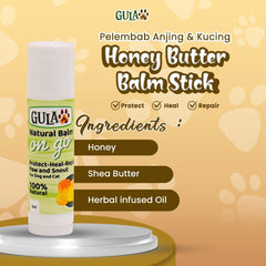 GULAPAWS Pelembab Anjing Kucing Honey Butter Balm Stick On Go Grooming Pet Care Tidak ada merek 