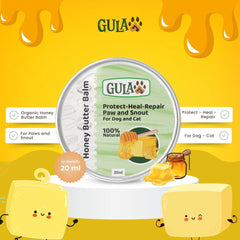 GULAPAWS Pelembab Kulit Anjing Kucing Honey Butter Balm 20ml Grooming Pet Care Tidak ada merek 