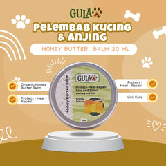 GULAPAWS Pelembab Kulit Anjing Kucing Honey Butter Balm 20ml Grooming Pet Care Tidak ada merek 