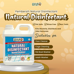 GULAPAWS Pembersih Natural Disinfectant Home Cleaner 1L Dog Sanitation Tidak ada merek 