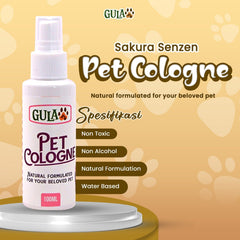 GULAPAWS Pet Cologne Sakura Senzen 100ml Grooming Pet Care Tidak ada merek 