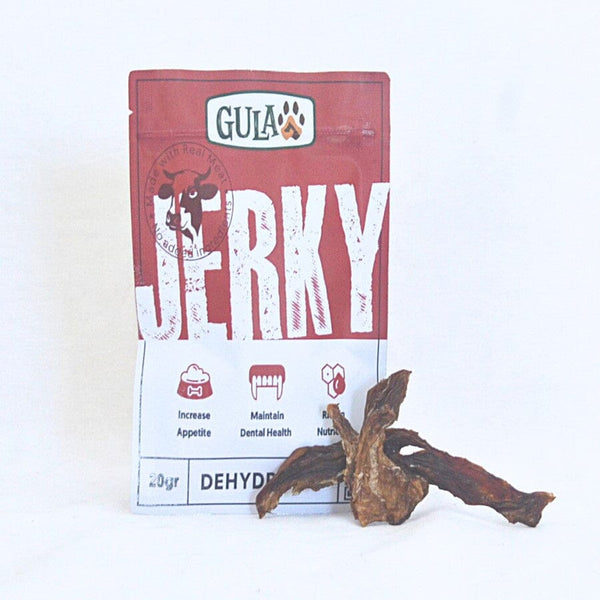 GULAPAWS Snack Anjing Dehydrated Beef Jerky 20gr Dog Snack Gulapaws 