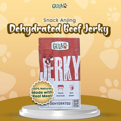 GULAPAWS Snack Anjing Dehydrated Beef Jerky 20gr Dog Snack Gulapaws 