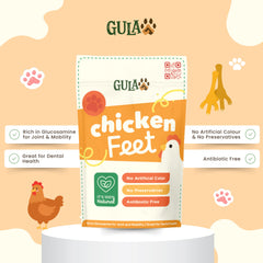 GULAPAWS Snack Anjing Dehydrated Chicken Feet 7pcs Dog Snack Gulapaws 