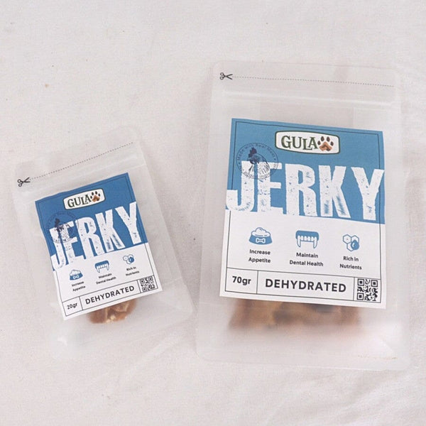 GULAPAWS Snack Anjing Dehydrated Chicken Jerky 20gr Dog Snack Tidak ada merek 